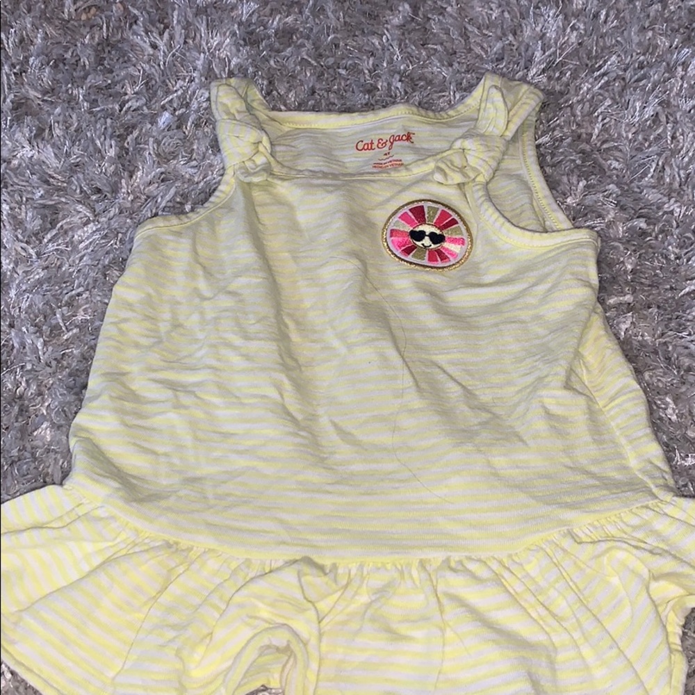 Girls Stripped Sunshine Tank Top
